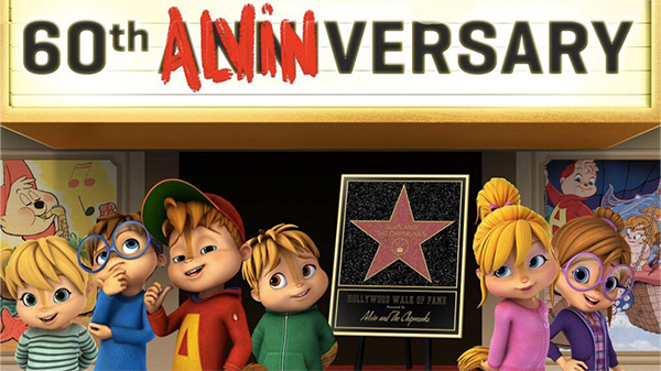 ALVINNN AND THE CHIPMUNKS REÇOIVENT LEUR ÉTOILE SUR LE HOLLYWOOD WALK OF FAME