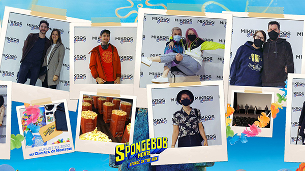 A PRIVATE SCREENING OF THE SPONGEBOB MOVIE : SPONGE ON THE RUN FOR OUR TEAMS