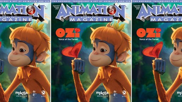 Mikros and Ozi grace the cover of Animation Magazine