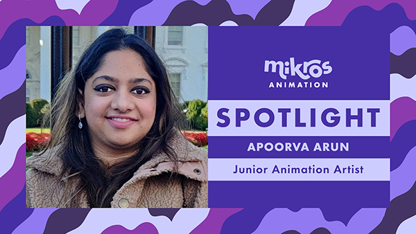 Meet Apoorva Arun, Animation Junior Artist at Mikros Animation Bangalore