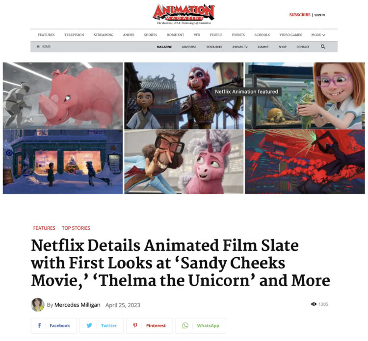 Animation Name Slate Netflix Details Animated Film Slate with First Looks at ‘Thelma the ...