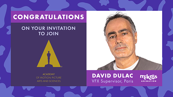 David Dulac invited to join Oscars Academy
