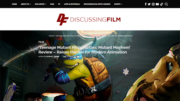Discussing Film | TMNT: Mutant Mayhem Review – Raises the Bar for Modern Animation