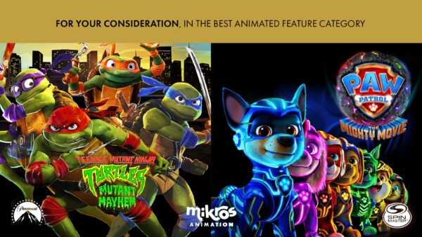 TMNT: Mutant Mayhem et PAW Patrol: The Mighty Movie sont éligible aux Oscars !