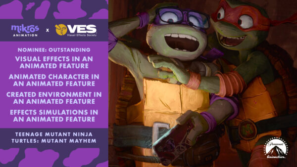 4 VES Awards Nominations for TMNT: Mutant Mayhem