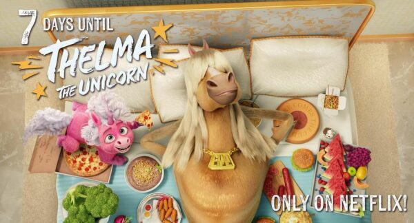 7 Days until Thelma the Unicorn on Netflix!