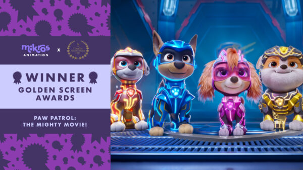 Un Golden Screen Award pour PAW Patrol: The Mighty Movie